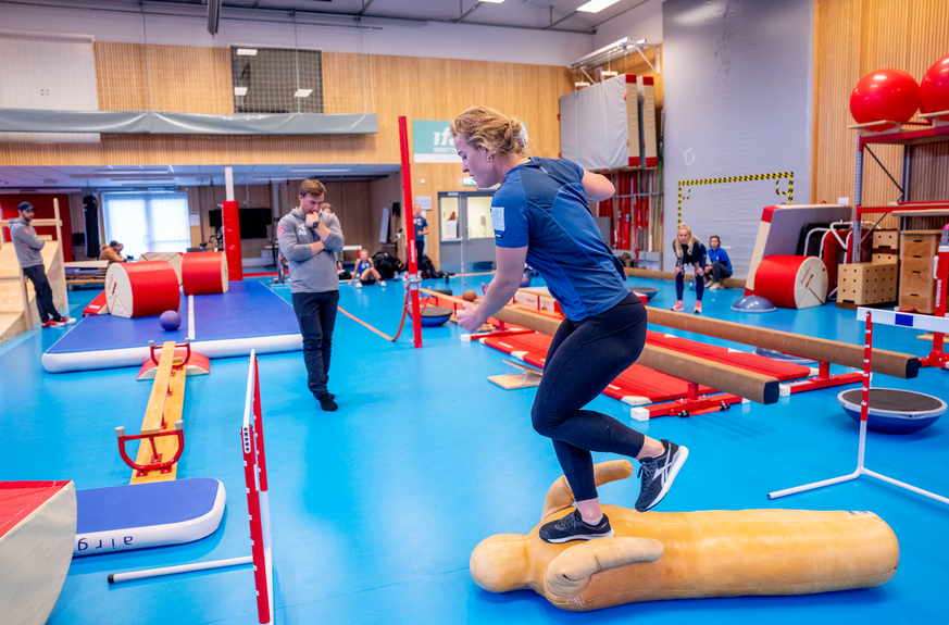 Alpinlandslagene Oslo 20221010. Alpinist Mina F?rst Holtmann under trening for ny sesong pa Olympiatoppen i Oslo. Foto: Javad Parsa NTB Oslo Norge Ref:_SPON8BgE2Bo8o8.jpg *** Alpinlandslagene Oslo 202 ...