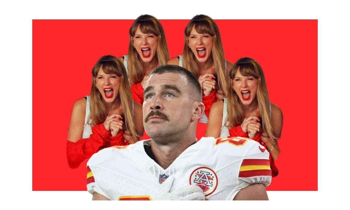 Une fière moustache, un cul d'enfer et des records historiques au palmarès: pas étonnant que la star de la NFL Travis Kelce provoque l'hystérie de Taylor Swift.