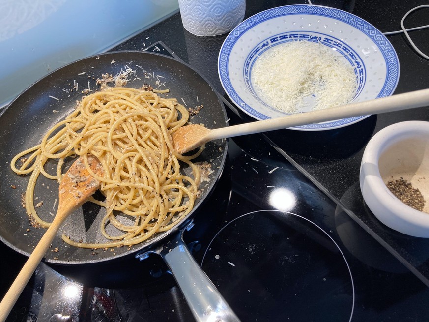 cacio e pepe kochen food essen