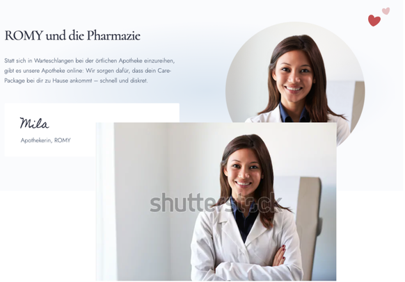 Das Bild der Apothekerin Mila ist ein Shutterstock-Bild.