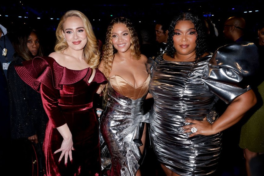 LOS ANGELES - FEBRUARY 5: Adele, Beyonce and Lizzo at THE 65TH ANNUAL GRAMMY AWARDS, broadcasting live Sunday, February 5, 2023 (8:00-11:30 PM, LIVE ET/5:00-8:30 PM, LIVE PT) on the CBS Television Net ...