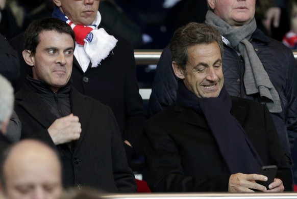 Viele Parallelen? Manuel Valls und Ex-Präsident Nicolas Sarkozy (rechts).