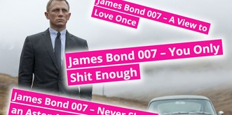 Der neue Bond heisst «No Time to Die». Unser Bond-Filmtitel-Generator kann das besser!