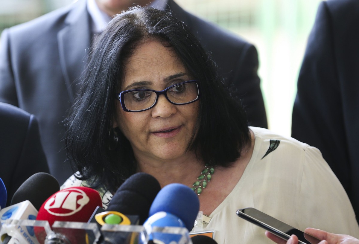 In this photo released by Agencia Brasil, Damares Alves talks with the press in Brasilia, Brazil, Thursday, Dec.6, 2018 . The evangelical pastor who is also a lawyer and educator will be Brazil's ...