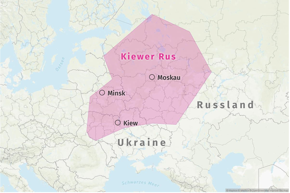 Kiewer Rus um das Jahr 1000.