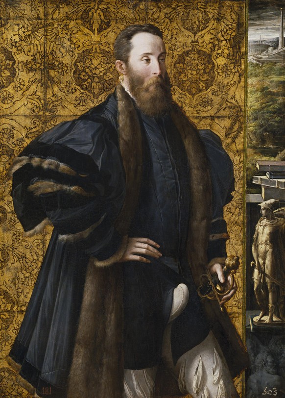 Das Porträt des Pier Maria Rossi di San Secondo, Parmigianino um 1540. Zeugungsfähiger geht nicht.