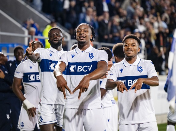 Bryan Okoh (au centre) a �galis� pour offrir au LS le droit d&#039;y croire.