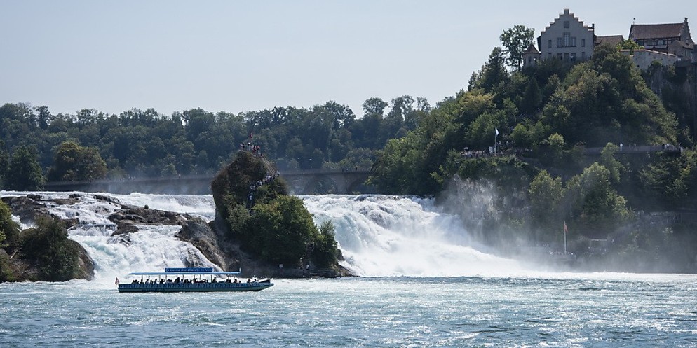 Naturspektakel und potentieller Stromlieferant: der Rheinfall.