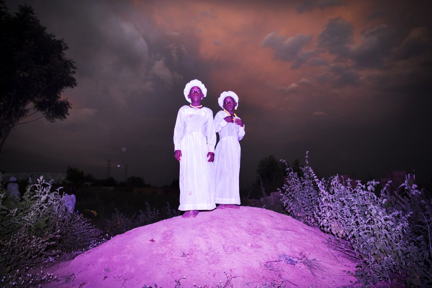 In this image released by the World Press Photo Foundation Thursday April 11, 2019, titled "Land of Ibeji" by Benedicte Kurzen, Noor, and Sanne de Wilde, Noor, which was awarded first prize ...