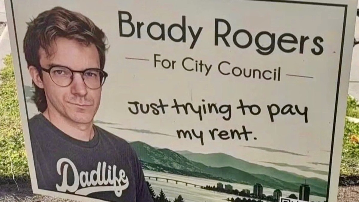 Brady Rogers for City Concil. Beste Plakatkampagne ever.
https://www.instagram.com/iambradythecreator/