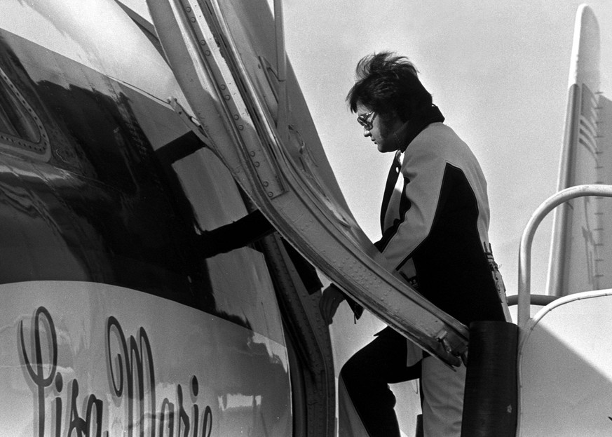 January 2, 2014 - File - Two private planes owned by Elvis Presley - the Lisa Marie and Hound Dog II - are going up for auction. The Lisa Marie, named after his daughter, was bought by Presley in 1975 ...