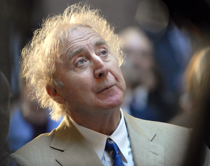 FILE - In this April 9, 2008 file photo, actor Gene Wilder listens as he is introduced to receive the Governor&#039;s Awards for Excellence in Culture and Tourism at the Legislative Office Building in ...