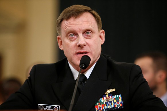 National Security Agency Director Mike Rogers testifies before the House Intelligence Committee hearing into alleged Russian meddling in the 2016 U.S. election, on Capitol Hill in Washington, U.S., Ma ...