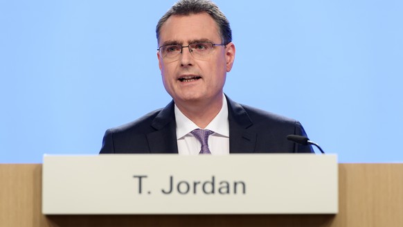 Swiss National Bank&#039;s (SNB) Chairman of the Governing Board Thomas Jordan, speaks during a semi-annual conference of Swiss National Bank (SNB BNS), in Bern, Switzerland, Thursday, June 18, 2020.  ...