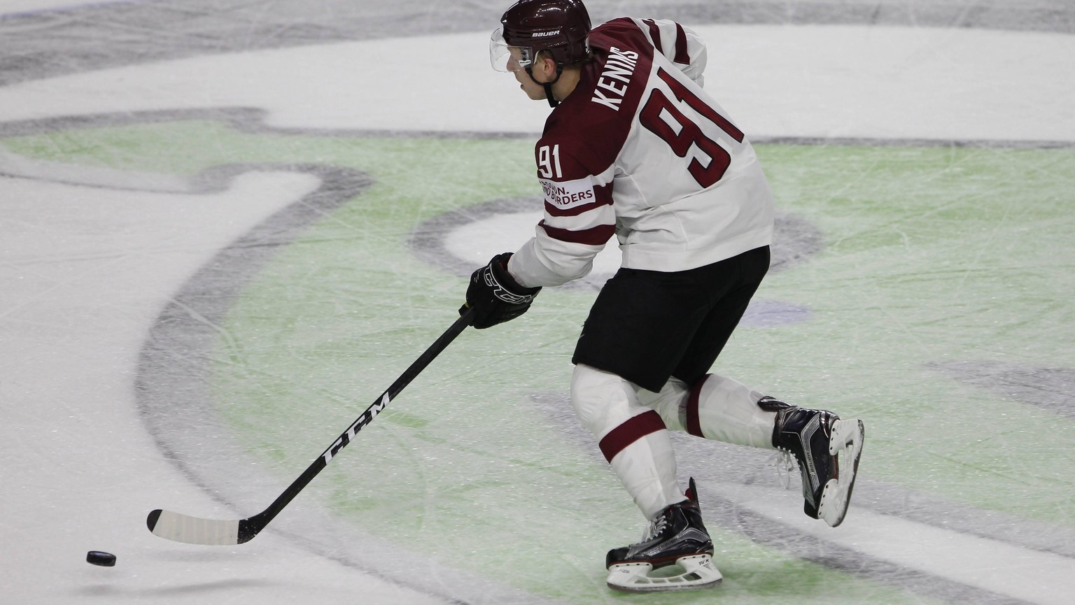 IIHF WM 2017, Russland - Lettland, 15.05.2017 Ronalds Kenins (Lettland, 91); IIHF WM 2017, Russland - Lettland am 15.05.2017 in der Lanxess-Arena in Koeln (Deutschland). xadx

IIHF World Cup 2017 Russ ...