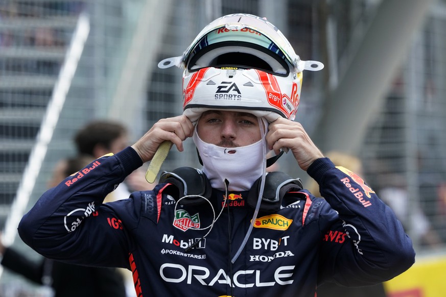 epa10698835 Dutch Formula One driver Max Verstappen of Red Bull Racing during the Formula 1 Grand Prix of Canada, at the Circuit Gilles-Villeneuve race track in Montreal, Canada, 18 June 2023. EPA/TIM ...