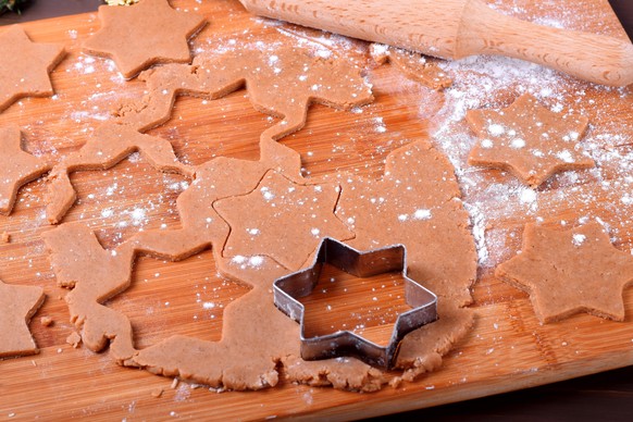 Lebkuckuchen-Mailänderli, Weihnachtskekse, Weihnachten, Plätzchen, Guetzli