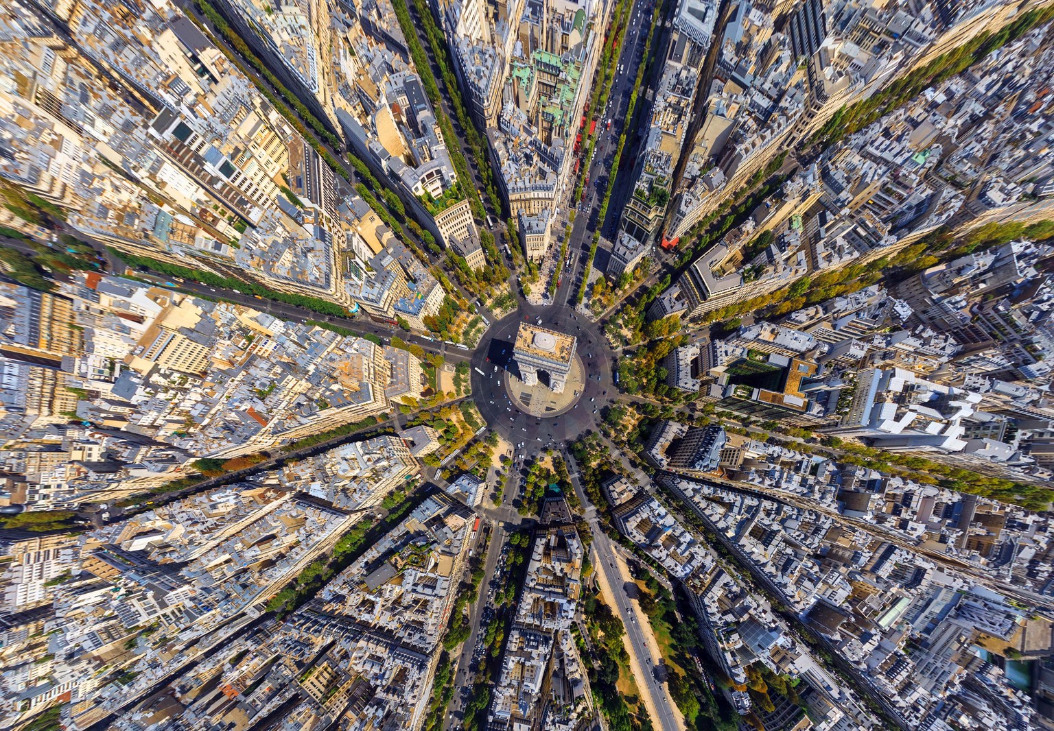 Der Arc de Triomphe in Paris.