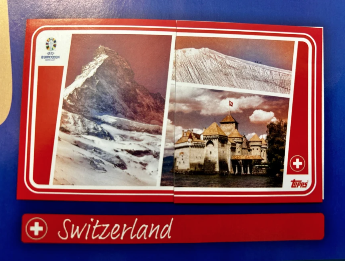 La Suisse selon Topps.