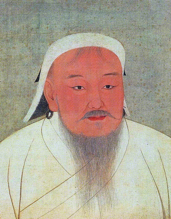 Bildnis von Dschingis Khan aus dem 14. Jahrhundert.
