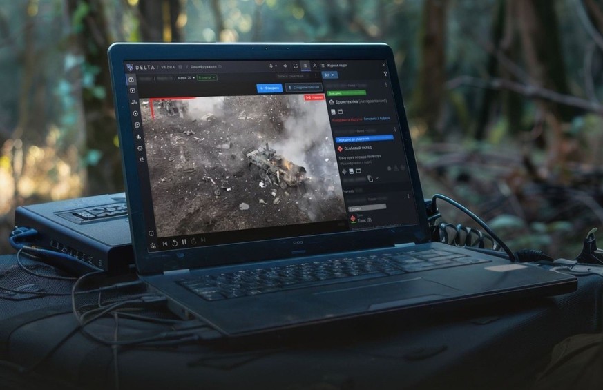 Die Benutzeroberfläche des DELTA-Kampfsystems.