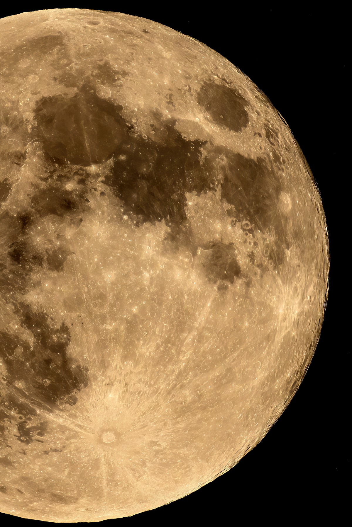 epa11665278 A full moon, also known as supermoon, rises over Krakow, southern Poland, 17 October 2024. EPA/LUKASZ GAGULSKI POLAND OUT