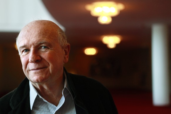 FILE - In this April 1, 1010, file photo, playwright Terrence McNally poses at the Kennedy Center in Washington. McNally, one of AmericaÂÃÃ´s great playwrights whose prolific career included winning ...