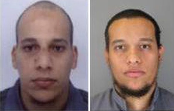 Said, 34, (l.) und Chérif&nbsp;Kouachi, 32.