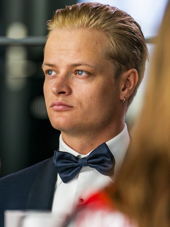 epa11533551 (FILE) - Marius Borg Hoiby attends a government&#039;s party event in Oslo, Norway, 16 June 2022 (reissued 07 August 2024). Marius Borg Hoiby, 27-year-old son of Norwegian Crown Princess M ...