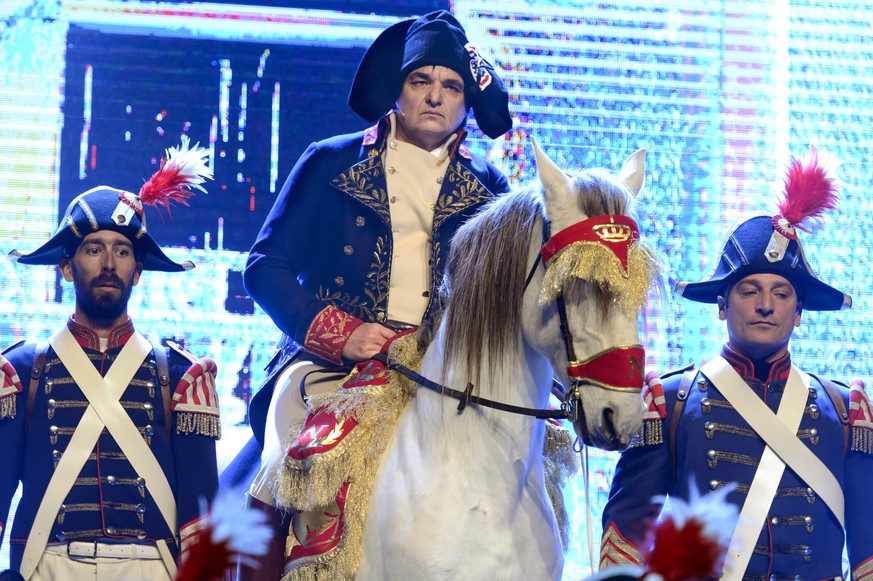Christian Constantin bei der eigenen grossen Gala als Napoléon.