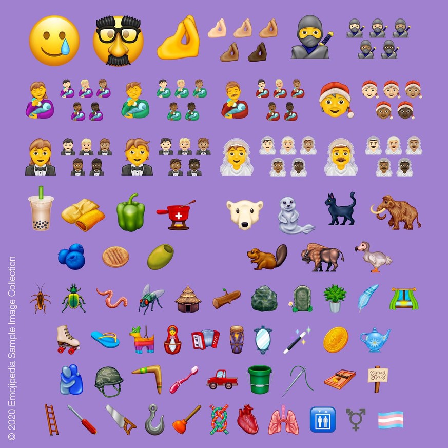 Das sind die 2020 neu lancierten Emojis.