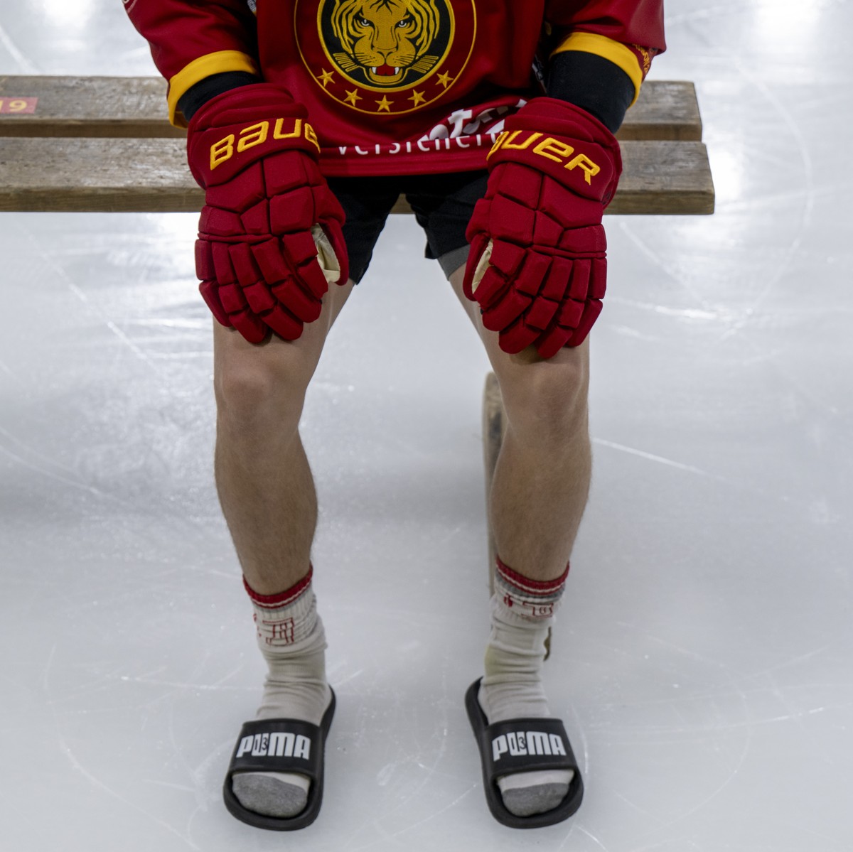 Oskars Lapinskis Spieler der SCL Tigers, fotografiert am Mittwoch, 7. August 2024 in der Ilfishalle in Langnau..(KEYSTONE/Peter Schneider)
