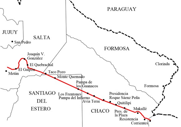 Die Ruta Nacional 16 in Argentinien ist 707 Kilometer lang – und hat kaum eine Kurve.