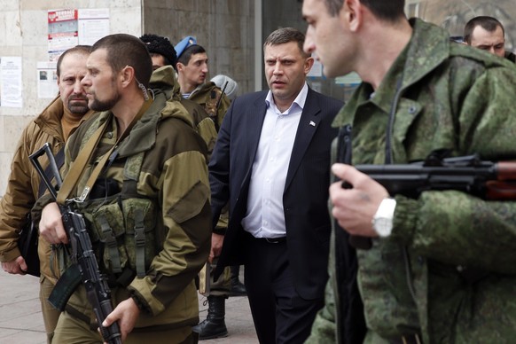 Alexander Sachartschenko, oberster Vertreter der selbsternannten Volksrepublik Donetsk, nach einer Parlamentssitzung.