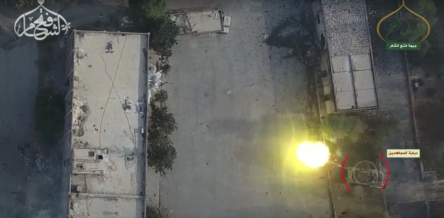 Wie aus einem Computerspiel, doch es ist tödliche Realität: Kampfszene in Aleppo.