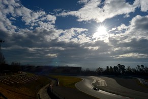 Marcus Ericsson auf dem Rundkurs von Montmelo.