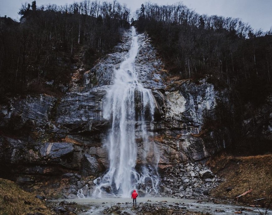 Bettbachfall Wasserfall Kanton Schwyz höchster Illgau