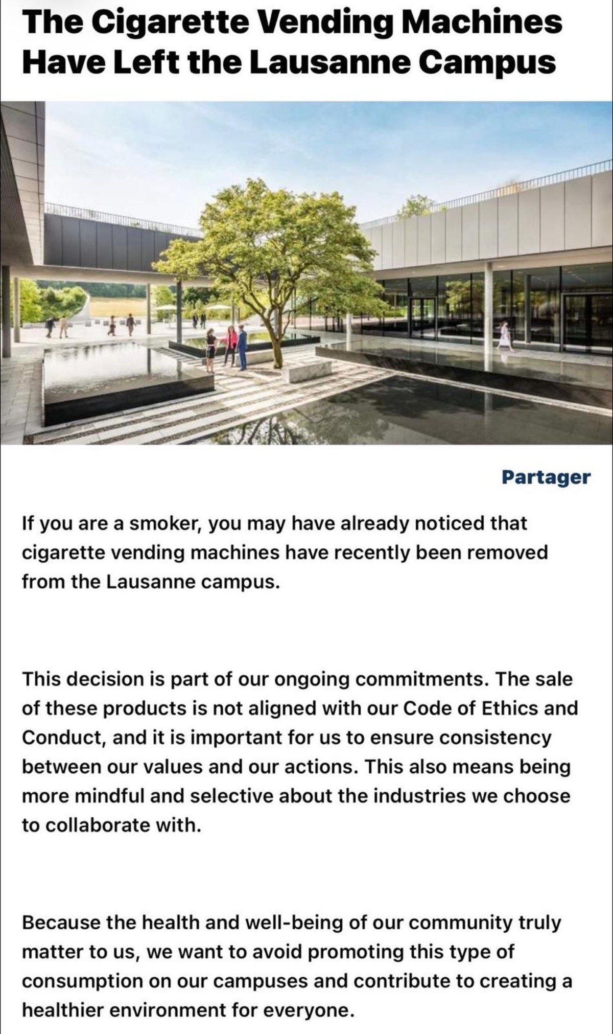 La version en anglais de la newsletter.