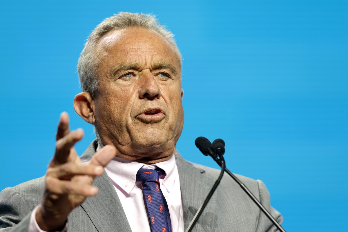 FILE - Independent presidential candidate Robert F. Kennedy Jr. delivers a keynote speech at the FreedomFest Vegas event Friday, July 12, 2024, in Las Vegas. Nevada election officials verified enough  ...