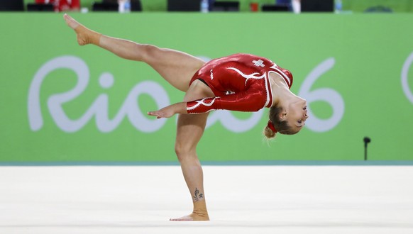 2016 Rio Olympics - Artistic Gymnastics - Final - Women&#039;s Individual All-Around Final - Rio Olympic Arena - Rio de Janeiro, Brazil - 11/08/2016. Giulia Steingruber (SUI) of Switzerland competes o ...