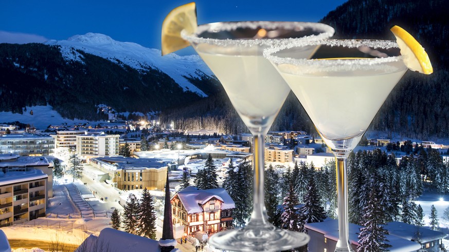 Davos Nacht WEF Martini