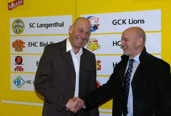 Einst beim SC Langenthal, jetzt für die Tigers aktiv: Heinz Schlatter (links).