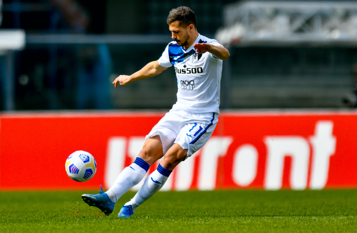 March 21, 2021, Verona, Italy: Verona, Italy, Marcantonio Bentegodi stadium, March 21, 2021, Remo Freuler (Atalanta BC) during Hellas Verona vs Atalanta BC - Italian football Serie A match Italian foo ...
