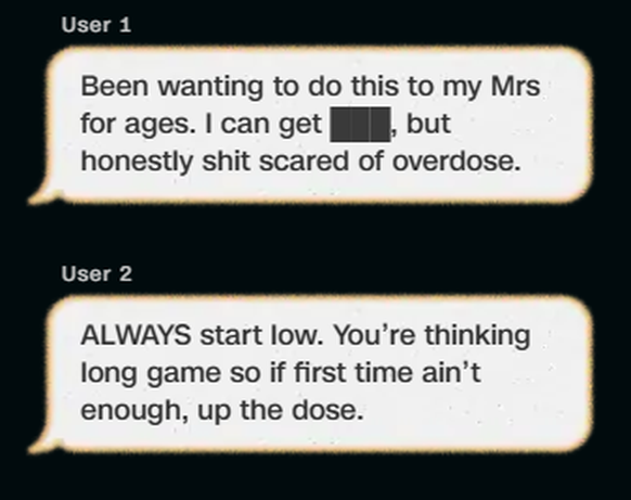 Mitglieder geben sich Tipps bezüglich der Dosierung von Betäubungsmitteln.