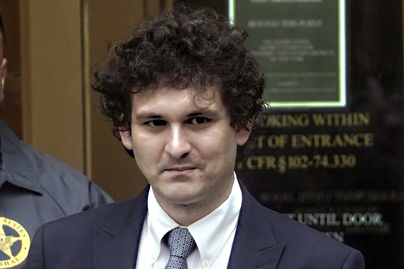 FILE - FTX founder Sam Bankman-Fried leaves Manhattan federal court, June 15, 2023, in New York. Bankman-Fried authorized the illegal use of FTX customers&#039; funds and assets to plug financial gaps ...