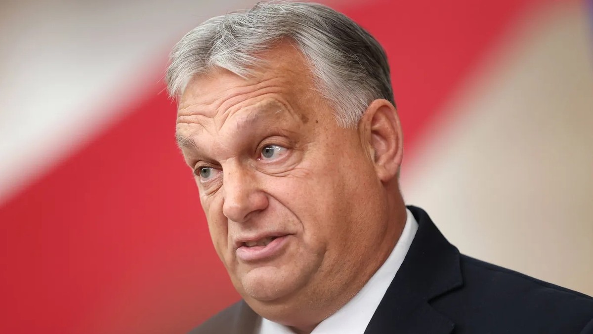 Der ungarische Regierungschef Viktor Orbán (Archivbild): Er droht mit einem Veto in der EU, um die Ukraine aus dem Bündnis herauszuhalten.