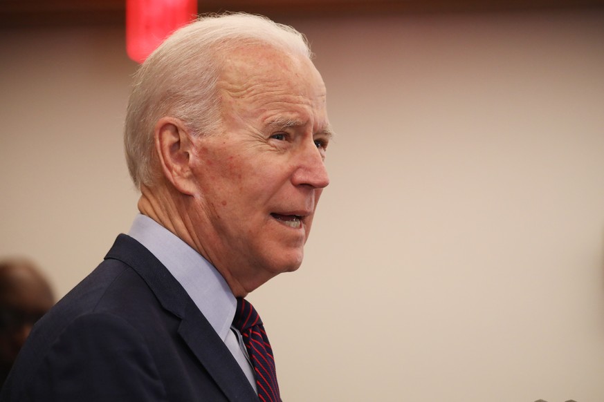 epa08395911 (FILE) - Former US Vice President and Democratic presidential candidate Joe Biden speaks at an event a day after &#039;Super Tuesday&#039; at the W Hotel in West Bevery Hills, in Los Angel ...