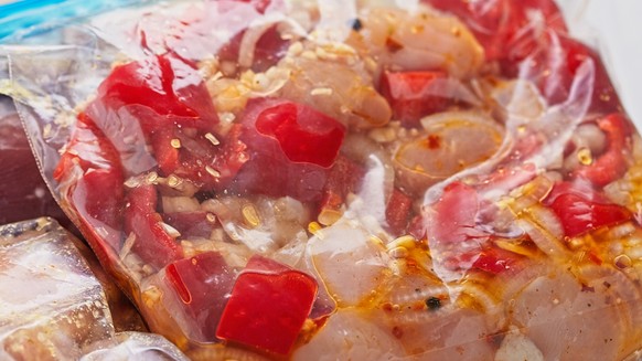 Freezer bag frischhaltebeutel ziploc marinade poulet