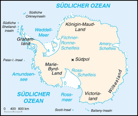 Das Weddellmeer ist das grösste der rund 14 Randmeere des Südlichen Ozeans.