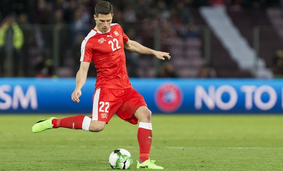 ARCHIVBILD - FABIAN SCHAER WECHSELT VON HOFFENHEIM ZU LA CORUNA - Swiss defender Fabian Schaer, during the 2018 Fifa World Cup Russia group B qualification soccer match between Switzerland and Latvia, ...